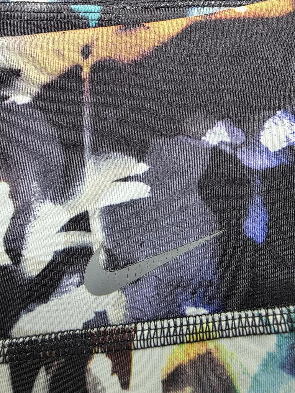 Nike Leggings Womens XS Multicolor Floral Ankle Elastic Waist Yoga Gym Running